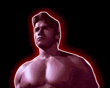 Arnold Schwartzenegger flexes his tits sexily